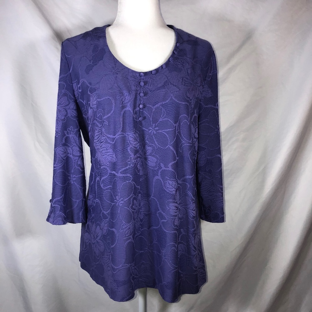 Soft Surroundings Floral Long Sleeve